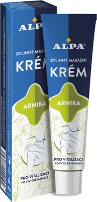 Image de ALPA Crème de massage aux herbes avec arnica 40 g - Effet curatif sur les plaies, les varices et les douleurs