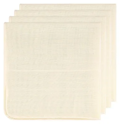 Produktbild von 4 Stk Käsetuch Passiertuch Wiederverwendbar, 50x50 cm Seihtuch Waschbar, Filtertuch Nussdrinkbeutel Ungebleichte für Lebensmittel Käse Tofu Milch Obst Käseherstellung