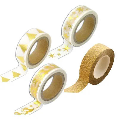 Produktbild von 4 Washi Tapes Gold Weihnachten