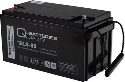 Image de Q-Batteries 12LS-80 / 12V - 82Ah Batterie au plomb de type standard AGM - type 10 ans