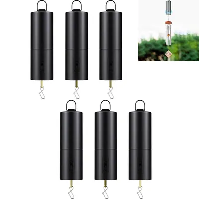 Produktbild von Windspiel Motor 6 Stück batteriebetrieben – Mobiler Rotationsmotor für Windglocke | Hängend schwarz