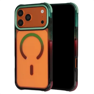 Obrázok produktu pre Zadný kryt Selencia Gradient s MagSafe pre Apple iPhone 17 Pro – zelený / hnedý
