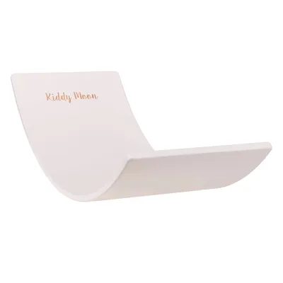 Immagine prodotto di KiddyMoon Tavola d'equilibrio in legno per bambini Tavola a dondolo in legno Giocattolo montessoriano per bambini Tavola d'equilibrio per bambini Giocattoli in legno Tavola oscillante 80x30cm, Biela