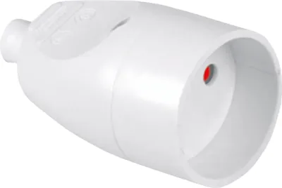 Immagine prodotto di Presa singola portatile ABEX senza messa a terra Bianco GN-161