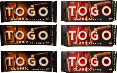 Produktbild von Testpaket Pavesi Togo Classic latte e fondente schoko riegel Kekse m dunkle schokolade 6x 120g kuchen snack