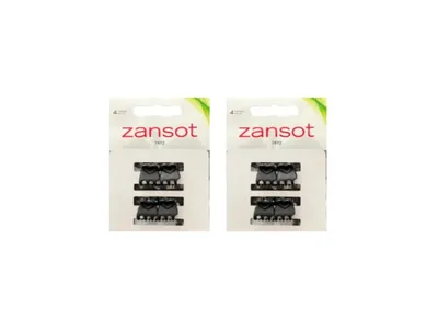 Obrázok produktu pre Zansot, sponka do vlasov, 1,5 cm, matná čierna, 2 kusy