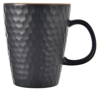 Image de Tasse en céramique - 420 ml - Avec anse - e LFGB - Noir