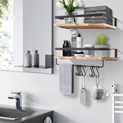 Produktbild von Küchenwandregal - Wandplatten - Verblüffende Dekorationssatz von 2 Stücken