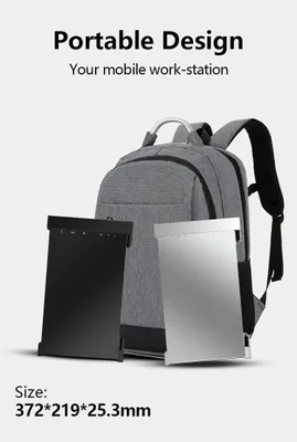Imagen del producto de Monitor portátil de 14 pulgadas, Full HD: pantalla adicional para portátiles y viajes