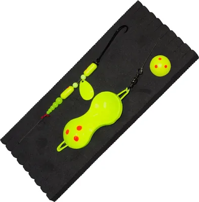 Produktbild von Dieter Eisele Doublettenlifter gelb - Buttlöffel + Plattfischmontage, Gewicht:30g