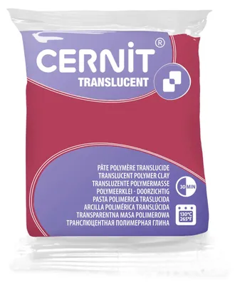 Produktbild von Cernit 6x Cernit Translucent 56 g Granatapfel CE0920056453C