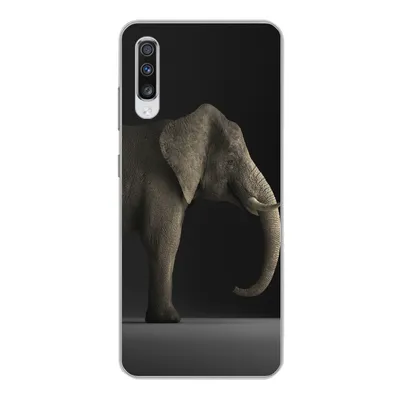 Produktbild von MuchoWow® Handyhülle Schutzhülle Hülle für Samsung Galaxy A70 Elefant - Tiere - Licht Silikon Softcase Handy Hülle - Schutzhaube