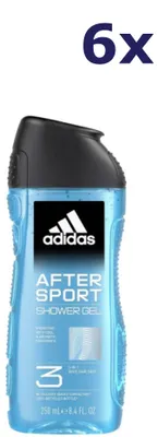 Produktbild von 6x Adidas Douche & Shampoo Men - After Sport 250ml