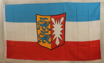 Produktbild von Flagge Schleswig-Holstein 250 x 150 cm Fahne mit 3 Ösen 100g/m² Stoffgewicht Hissen