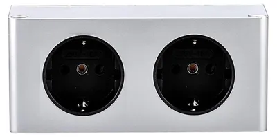 Produktbild von kalb | 2-fach Steckdosenleiste, 2x 230V Steckdosen, Kabel ohne Stecker