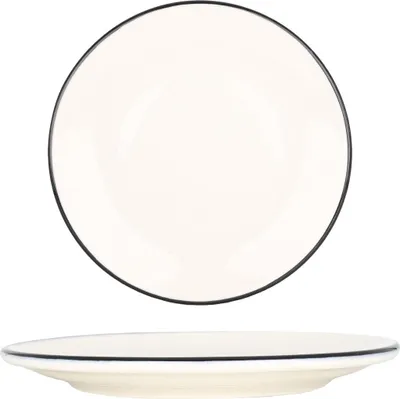 Immagine prodotto di Piatto da dessert Bonna - Linea Black - Porcellana - 23 cm