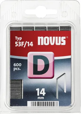 Produktbild von Flachdrahtklammer D Typ 53 F Klammer-B.11,3mm 14mm 1,25mm 600 St.NOVUS