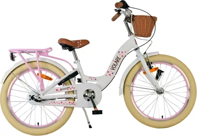 Produktbild von Volare Blossom Kinderfahrrad - Mädchen - 20 Zoll - Weiß - Nexus 3 Gänge