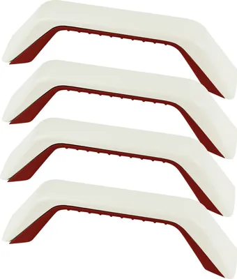 Produktbild von 4x Wohnwagen Rangiergriff, 180 mm, Kunststoff, Unterteil Rot, Oberteil Reinweiss