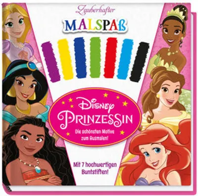 Produktbild von Disney Prinzessin: Zauberhafter Malspaß - Die schönsten Motive zum Ausmalen