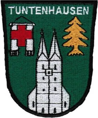 Produktbild von AUFNÄHER Patches Applikation - Wappen Tuntenhausen - 02919 Gr. ca. 7,5 x 9 cm