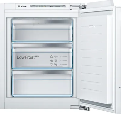 Imagen del producto de Congelador Bosch GIV 11 AFE 0 EB, capacidad de 72 litros, integrable, puerta fija, altura de 72 cm