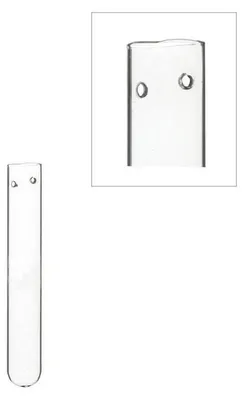 Produktbild von Reagenzgläser mit 2 Löchern, Ø 1,5 cm, H. 10 cm (12 Stück) [IFS-29111]