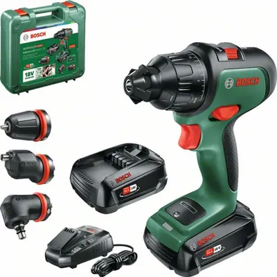 Image de Perceuse-visseuse BOSCH Advanced Impact 18 + 3 mandrins + 2 batterie 2,5 Ah + chargeur - 06039B510B
