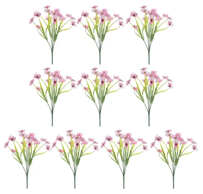 Produktbild von Künstliche Blumen, höhenverstellbar, farbecht, handgefertigt, realistische Seidenblütenblätter, kein Gießen nötig, für sonnenlichttaugliches Blumenarrangement