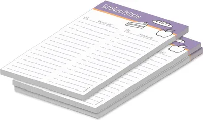 Produktbild von PRICARO Einkaufsliste "Food", magnetisch, lila, A5, 50 Blatt, 3 Stück