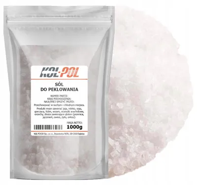 Zdjęcie produktu dla SÓL DO PEKLOWANIA 1kg Peklosól peklująca peklowa naturalna jakość Kol-Pol