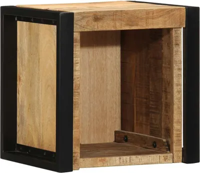 Produktbild von Nachttisch 40x35x40 cm Raues Mango-Massivholz
