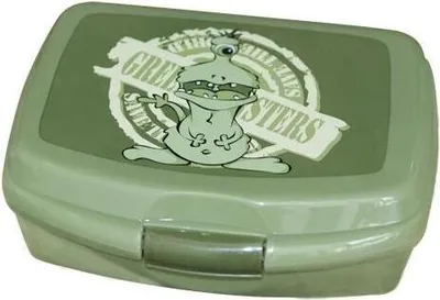 Produktbild von Brotdose GREEN MONSTERS Grün Klick Sandwichdose Brotbox 16x13,5x5,8cm Box