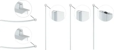 Produktbild von form&style Ersatzdichtungsset Romallo chrom und weiß matt