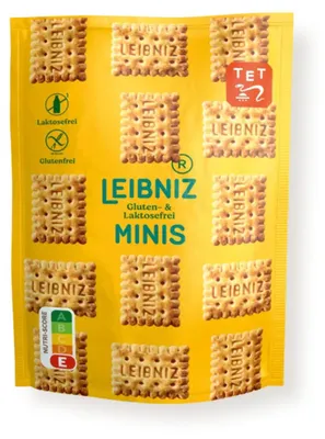 Image de LEIBNIZ 37780 Mini-biscuits au beurre LEIBNIZ, sans gluten et sans lactose, sachet