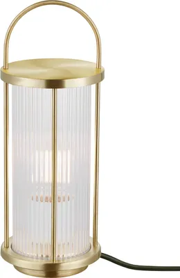 Produktbild von Nordlux Tischleuchte Außenleuchte Linton Messing IP54 max. 15W E27 ohne Leuchtmittel mit Schalter