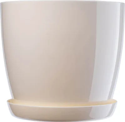 Obrázek produktu pro Květináč KADAX "Turi", květináč s podšálkem, 28 cm, krémový