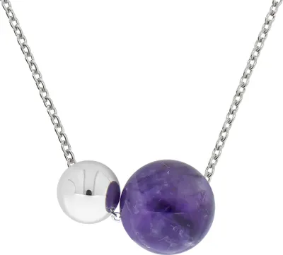 Zdjęcie produktu dla Naszyjnik Zeeme Gemstones ze srebra 925 z ametystem