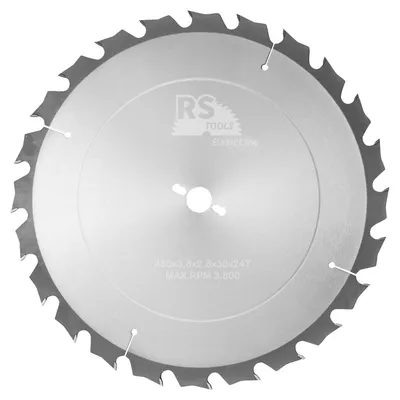 Productafbeelding van RStools HM cirkelzaag BasicLine Ø450 x 3,8 x 30 mm T=24 wisseltand (spaanbegrensd)
