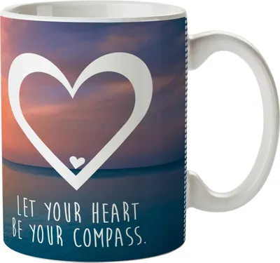 Produktbild von Mr. & Mrs. Panda Kindertasse Herz - Sonnenuntergang - Geschenk, Herzchen, Kunststoffbecher, Plastikbecher, Henkelbecher, Geschenkidee, Trinklernbecher, Liebe, Verliebt