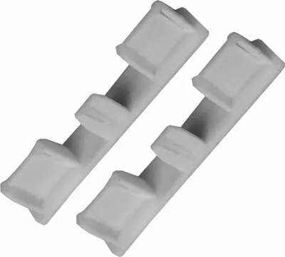 Produktbild von 2er Pack Seitendeckel ( Silber ) für 1/2 Alu-Vorhangschienen von Bestlivings, Endkappe für Gardinenschiene