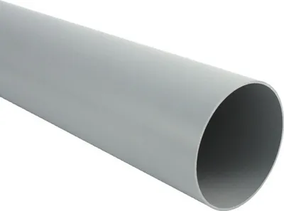 Produktbild von Marley Fallrohr Kunststoff rund Fenstergrau RAL 7040 Ø 53 mm L = 2000 mm