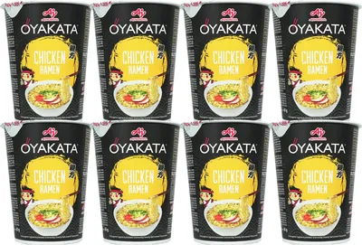 Produktbild von Ajinomoto Oyakata Instantnudeln Chicken Geschmack Ramen Cup 8x63g