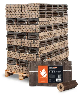 Produktbild von Heizfuxx PiniKay Octagon Holzbriketts Hartholz 10kg x 96 Gebinde 960kg Palette