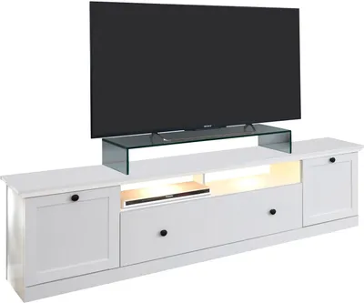 Produktbild von trendteam Wohnen TV-Unterteil BrandsonBaxter Weiß Nachbildung 177 x 49 x 41 cm