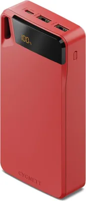 Produktbild von Cygnett ChargeUp Boost 4th Generation, 20000 mAh, Lithium, 15 W, Rot