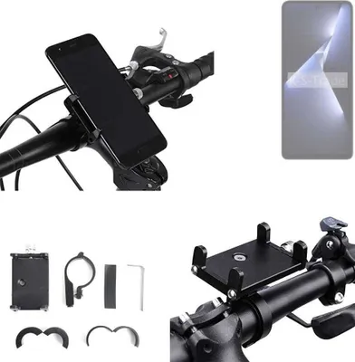 Produktbild von K-S-Trade Handyhalterung für das Fahrrad kompatibel mit Tecno Pova 5 Pro Halter Lenkstange Fahrradhalterung Motorrad Bike Mount Befestigung