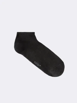 Obrázok produktu pre Nízke ponožky Minfunky z bavlny Supima® Black O tu