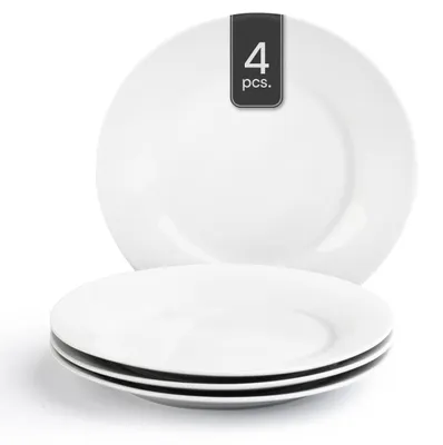 Produktbild von Dessertteller - Weiß - Ø 20 cm - Porzellan - 4er Set