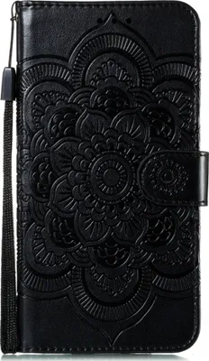 Produktbild von Mobigear Mandala Huawei P40 Pro Hülle Klapphülle Geldbörse - Schwarz